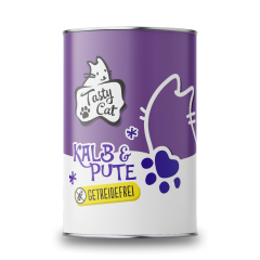 TastyCat Kalb & Pute 400g.