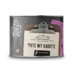 TastyCat Terrine Pute mit Karotte 180g.