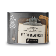 TastyCat Terrine Hühnerherzen 180g.