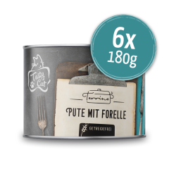 TastyCat Terrine Pute & Forelle 6 x 180g.