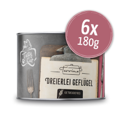 TastyCat Terrine Dreierlei Geflügel 6 x 180g.