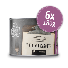 TastyCat Terrine Pute mit Karotte 6 x 180g.