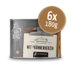 TastyCat Terrine Hühnerherzen 6 x 180g.