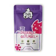 TastyCat Dreierlei Geflügel 125g.