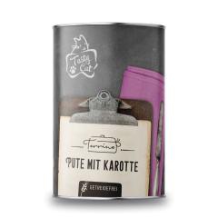 TastyCat Terrine Pute mit Karotte 380g.