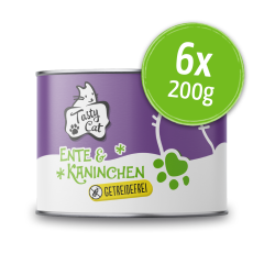 TastyCat Ente & Kaninchen 6 x 200g.