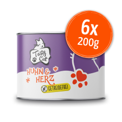 TastyCat Huhn & Herz 6 x 200g.