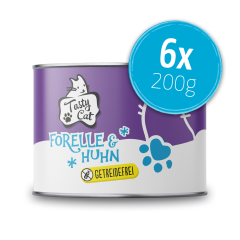 TastyCat Forelle & Huhn 6 x 200g.