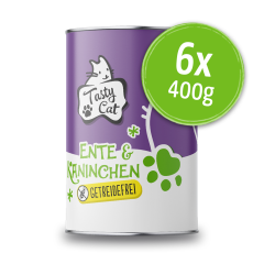 TastyCat Ente & Kaninchen 6 x 400g.