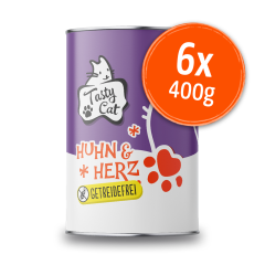 TastyCat Huhn & Herz 6 x 400g.