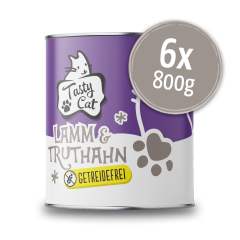 TastyCat Lamm & Truthahn 6 x 800g.