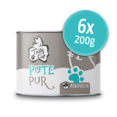 TastyCat MONO Pute pur 6 x 200g.