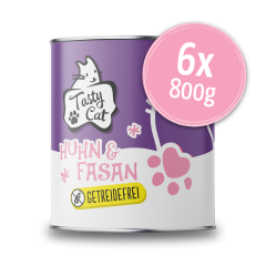 TastyCat Huhn & Fasan 6 x 800g.