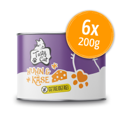 TastyCat Huhn & Käse 6 x 200g.