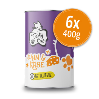 TastyCat Huhn & Käse 6 x 400g.