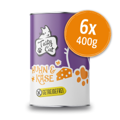 TastyCat Huhn & Käse 6 x 400g.