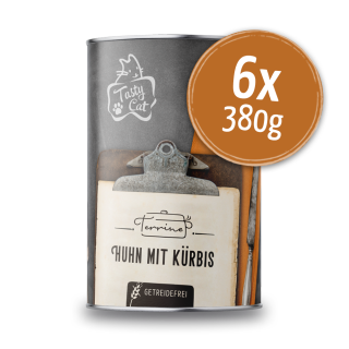 TastyCat Terrine Huhn mit Kürbis 6 x 380g.