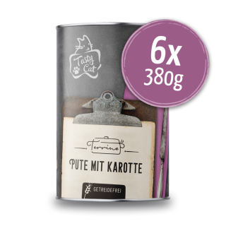 TastyCat Terrine Pute mit Karotte 6 x 380g.